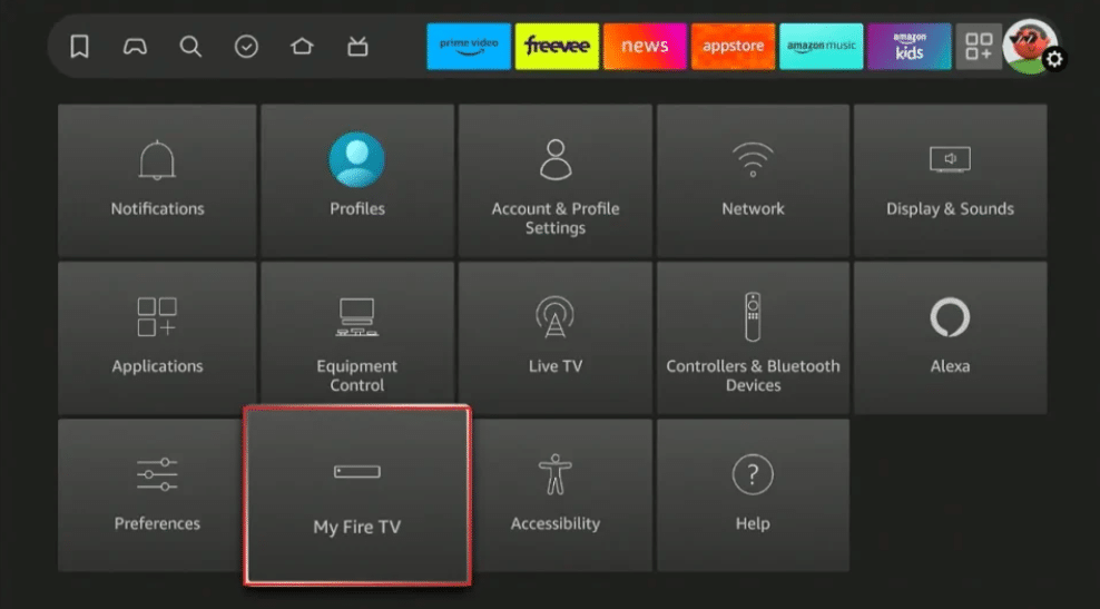 my fire tv settings